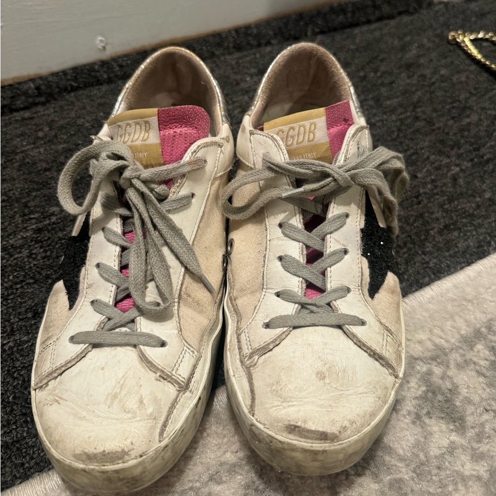 Golden Goose sneakers! These have been a staple in my closet